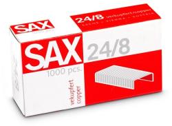 SAX Tűzőkapocs, 24/8, réz, SAX (ISAK2480R) - officesprint