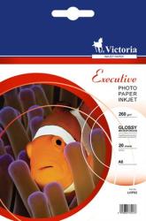 Victoria Fotópapír, tintasugaras, A6, 260 g, magasfényű, VICTORIA PAPER "Executive (LVIP02) - officesprint