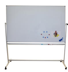 Whiteboard mobil multifunctional, 90x120 cm
