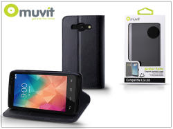 muvit Wallet Folio - LG L60 X145 case black (I-MUSNS0162)