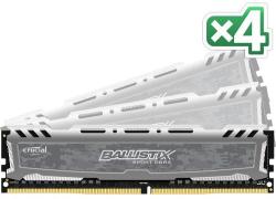 Crucial Ballistix Sport 64GB (4x16GB) DDR4 2666MHz BLS4C16G4D26BFSB