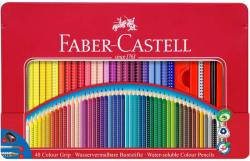 Faber-Castell Creioane colorate 48 culori/set FABER-CASTELL Grip 2001, cutie metal, FC112448