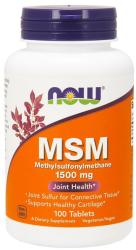 NOW NOW Msm Methylsulfonylmethane 1500mg 100 tabletta