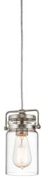 Kichler Pendul vintage Brinley, nichel, 1xE27, KL-BRINLEY-MP-NI (KL-BRINLEY-MP-NI)
