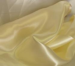  Prémium krém szatén selyem méteráru - 150 cm széles