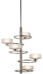 Kichler Candelabru living Kichler Aleeka, argintiu, D: 72cm, H: 93-183cm, KL-ALEEKA5A (KL-ALEEKA5A)