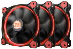 Thermaltake Riing LED 12 High Static Pressure LED 120mm 3 Pack Red (CL-F055-PL12RE-A)
