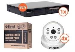 8level 4-channel DVR+4 cameras KIT-DVR4-1080P-4E720
