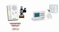  Pachet promo Termostat fara fir Computherm Q7RF+Detector de gaz metan si monoxid Secor D cu electrovalva 3/4 (PTERMODETEC)