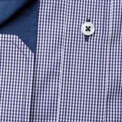 Willsoor pentru bărbați subțire potrivi tricouri Londra (înălțime 176-182) 6193 cu alb-albastru zaruri
