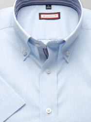 Willsoor pentru bărbați subțire potrivi tricouri cu scurt maneca (înălțime 176-182) 7813 în albastru culoare