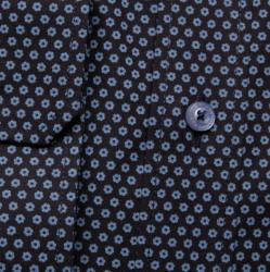 Willsoor pentru bărbați tricouri WR Londra în negru culoare cu albastru buchețelele (înălțime 176-182) 4799