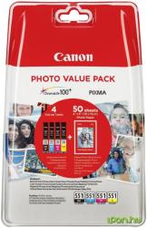 Canon CLI-551 Photo Value Pack BK/C/M/Y (6508B005)