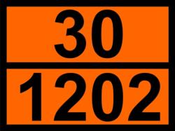  ADR veszélyt jelző számozott narancssárga tábla matrica