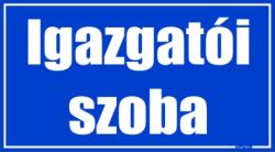  Igazgatói szoba helyiségtábla matrica