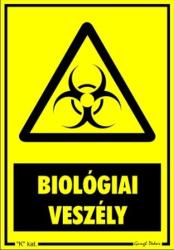  Biológiai veszély figyelmeztető tábla matrica