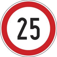  25 km/h kör alakú matrica