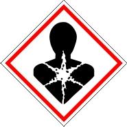 CLP GHS Egészségre veszélyes anyag piktogram