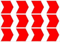  Üvegfelület Üvegajtó jelölés plottervágott öntapadós nyilacskák matrica