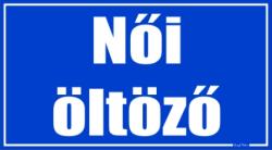  Női öltöző helyiségtábla matrica