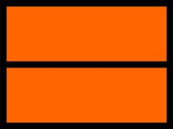  ADR veszélyt jelző szám nélküli narancssárga tábla matrica sávval