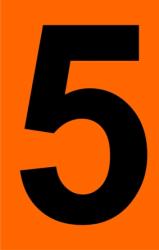  ADR narancssárga tábla 5-ös szám