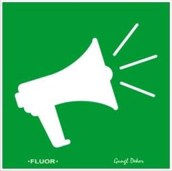  Kézi hangosító (megafon) FLUOR utánvilágító tábla matrica