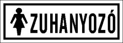 Zuhanyozó felirat női piktogram tábla matrica