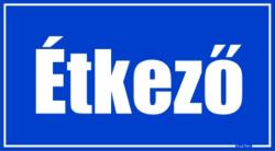  Étkező helyiségtábla matrica