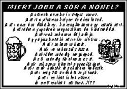  Miért jobb a sör a nőnél? humoros vicces tábla matrica