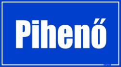  Pihenő helyiségtábla matrica