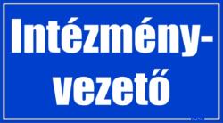  Intézményvezető helyiségtábla matrica