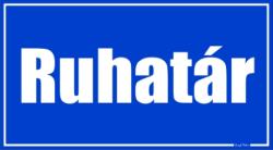  Ruhatár helyiségtábla matrica