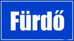  Fürdő helyiségtábla matrica