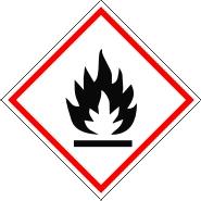 CLP GHS Tűzveszélyes, fokozottan tűzveszélyes anyag