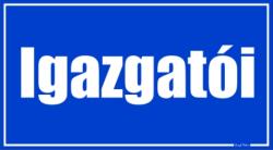  Igazgatói helyiségtábla matrica