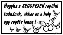  Hogyha a seggfejek repülni tudnának humoros vicces tábla matrica
