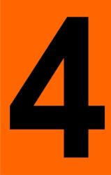 ADR narancssárga tábla 4-es szám