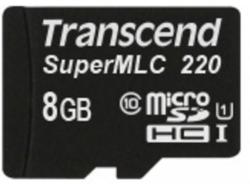 Transcend microSDHC Super MLC 8GB C10/UHS-I TS8GUSD220I