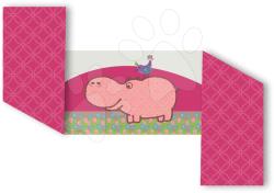 toTs Protector de cap pentru pătuţ bebe Sateen Hippo toT's-smarTrike Hipopotam 100% bumbac satinat roz (TO120202) Lenjerii de pat bebelusi‎, patura bebelusi