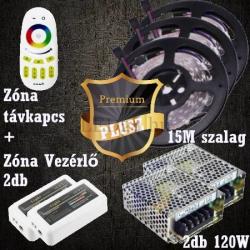 Vled Prémium Plusz (5050 SMD 60led/m szalag +RF touch vezérlő + 2db 120W táp) (RGB-szett-premium-plusz)
