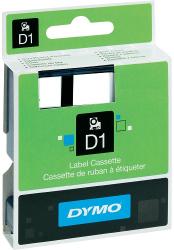 DYMO Banda etichetare 12mm x 7m negru/transparent, DYMO D1