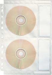 Esselte Folie protectie A4 2 CD/DVD cristal 5 buc/set, ESSELTE