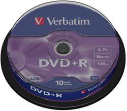 Verbatim DVD+R 4.7Gb 16x 10 buc/cut, VERBATIM Matt Silver