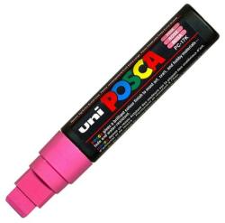 uni Marker pentru desen varf tesit 15.0mm roz, UNI Posca PC-17K