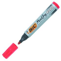 BIC Marker permanent rosu varf rotund, BIC 2000