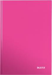 Leitz Caiet A4 80 file matematica roz metalizat, LEITZ WoW