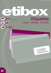 ETIBOX Etichete adezive 56/A4 52.5x21.2mm 100 coli/top, ETIBOX
