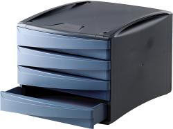 Fellowes Suport documente cu 4 sertare albastru/negru, FELLOWES G2Desk