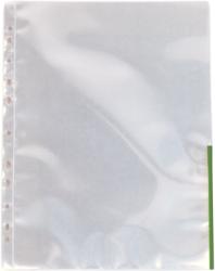 Esselte Folie protectie A4 105mic cristal margine verde, ESSELTE